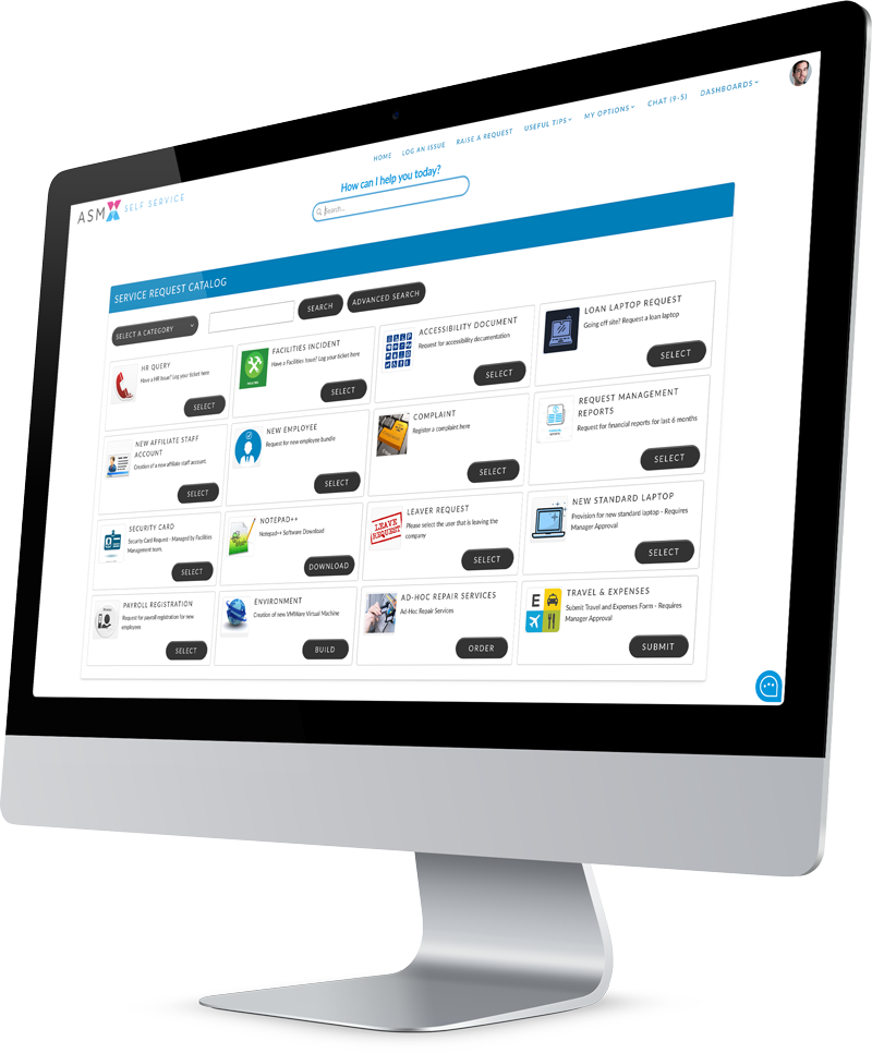Alemba Service Manager workflow on iMac